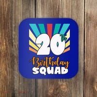 20th Birthday Squad 20 Years Old Coaster thumb 0