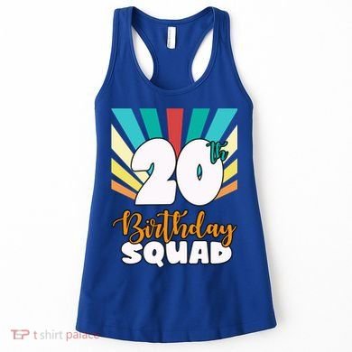 20th Birthday Squad 20 Years Old Women's Tank Top