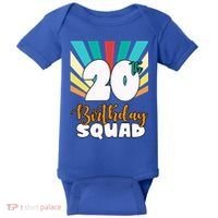 20th Birthday Squad 20 Years Old Baby Bodysuit thumb 0
