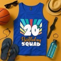 20th Birthday Squad 20 Years Old Tank Top thumb 4