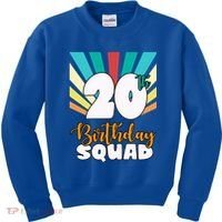 20th Birthday Squad 20 Years Old Kids Sweatshirt thumb 0