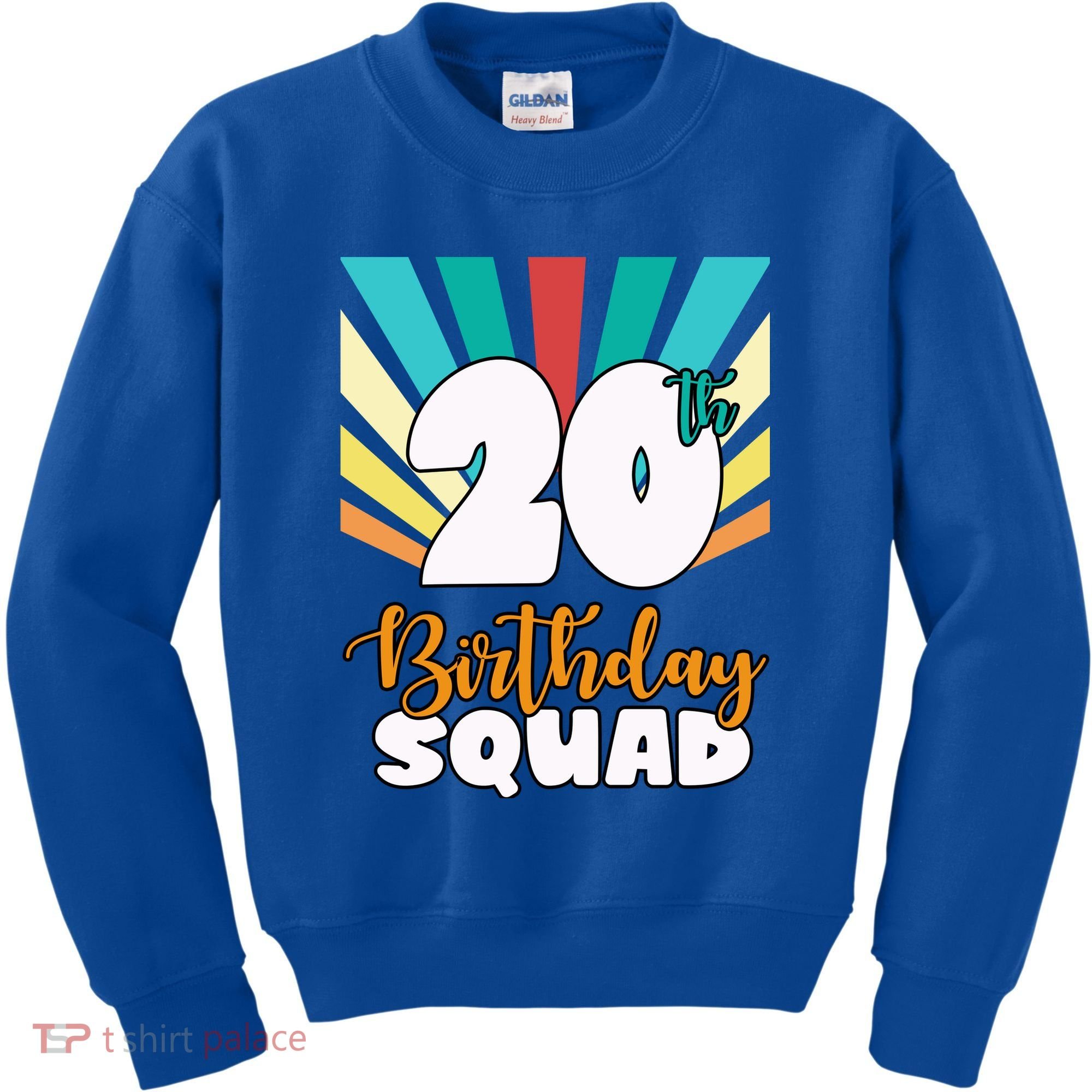 20th Birthday Squad 20 Years Old Kids Sweatshirt