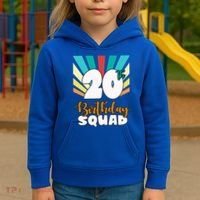 20th Birthday Squad 20 Years Old Kids Hoodie thumb 3