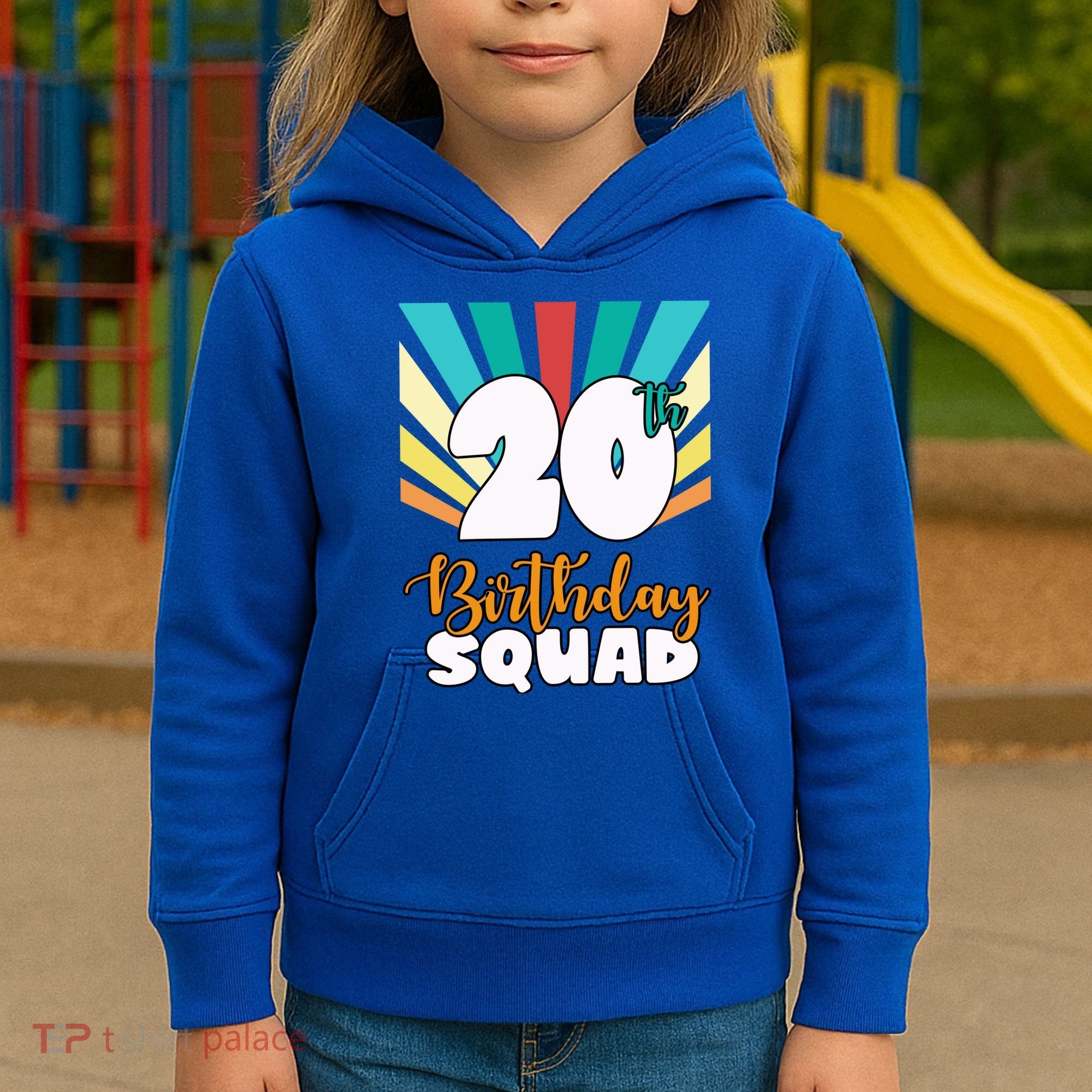 20th Birthday Squad 20 Years Old Kids Hoodie