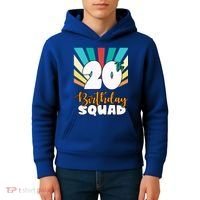 20th Birthday Squad 20 Years Old Kids Hoodie thumb 4