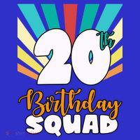 20th Birthday Squad 20 Years Old Kids Hoodie thumb 5