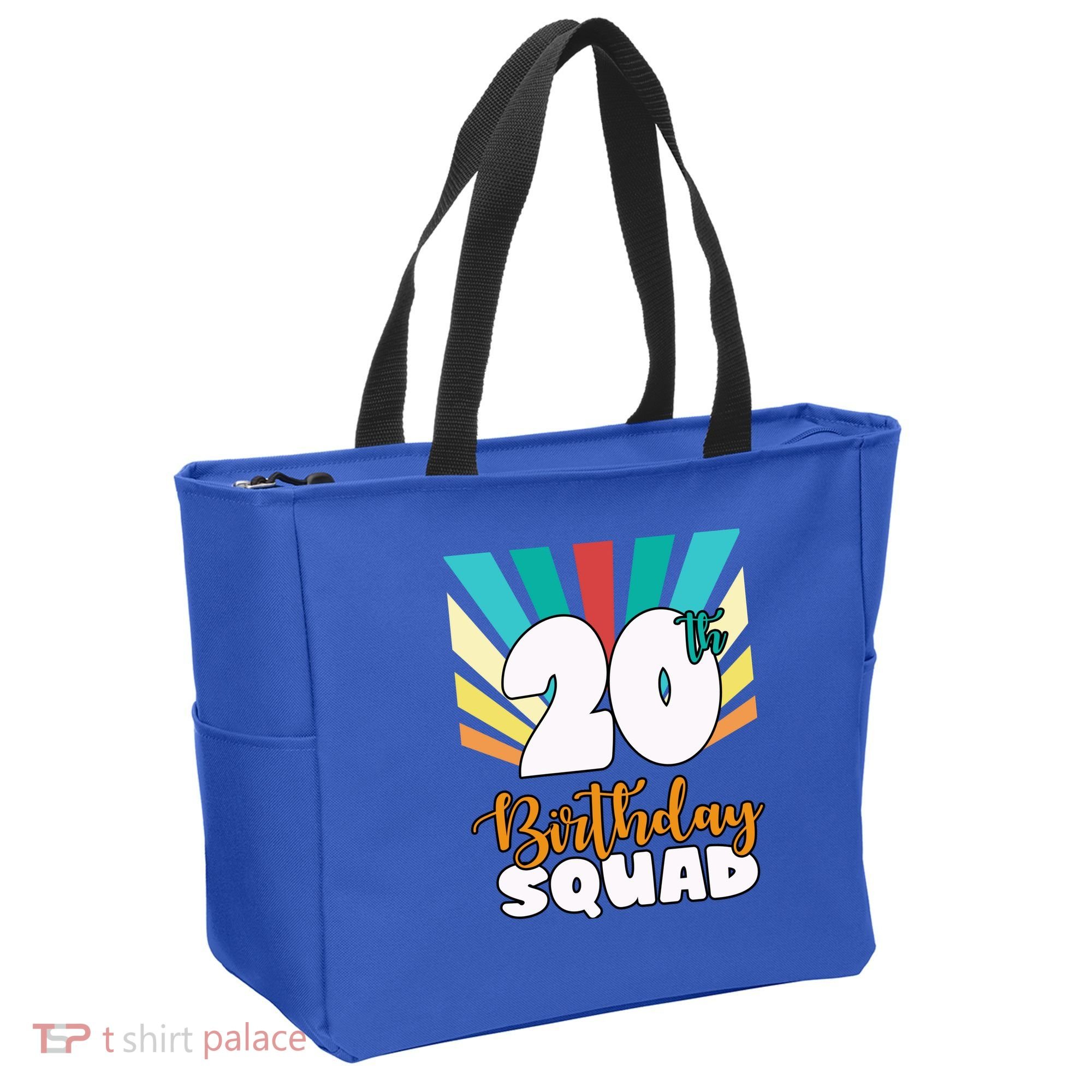 20th Birthday Squad 20 Years Old Tote Bag