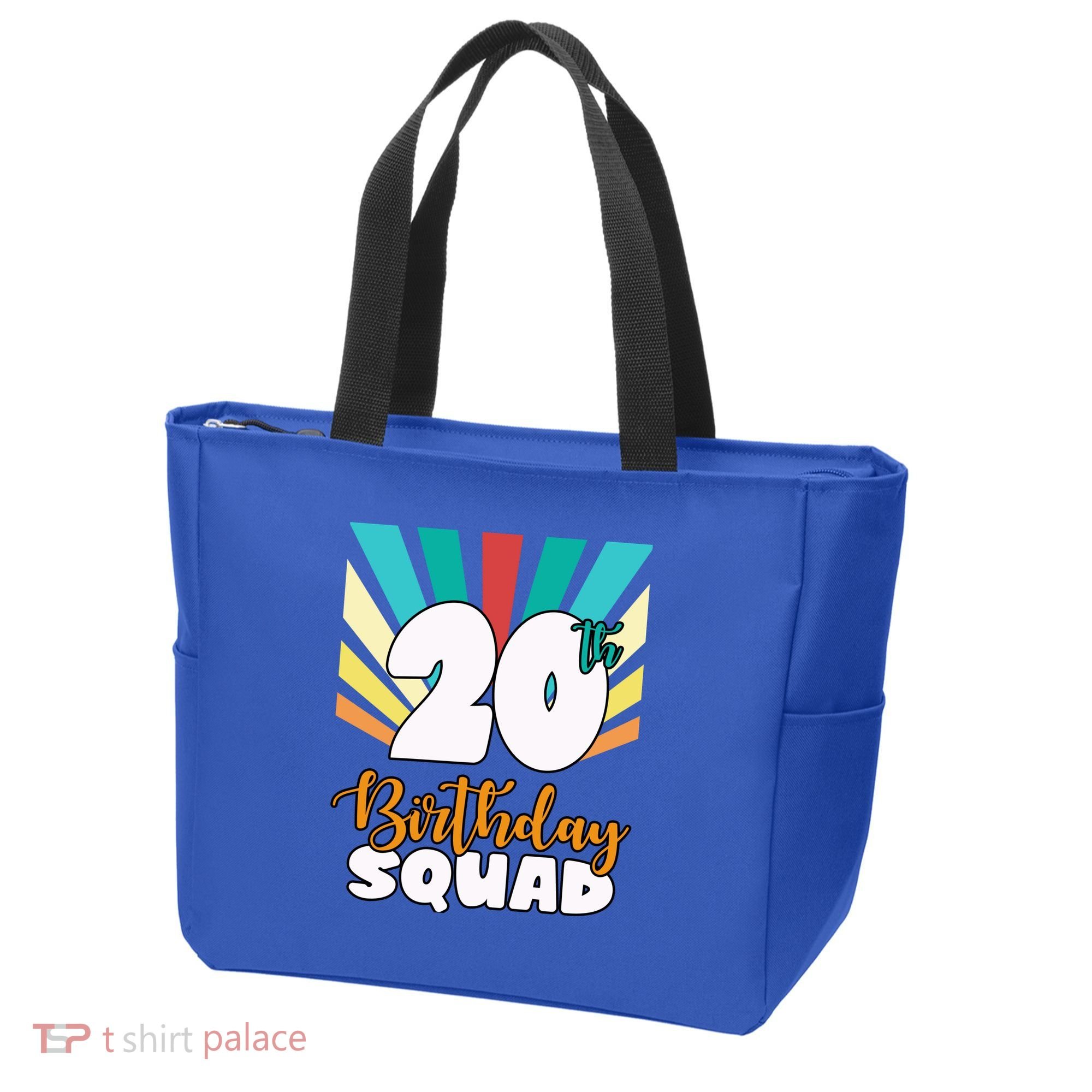 20th Birthday Squad 20 Years Old Tote Bag