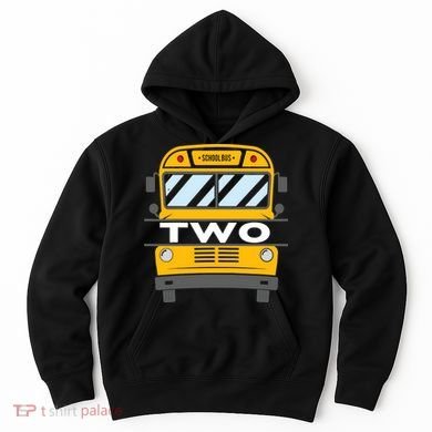 2nd Birthday School Bus theme party Hoodie