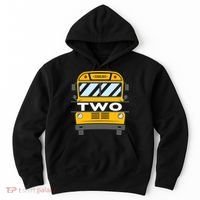 2nd Birthday School Bus theme party Hoodie thumb 0