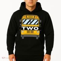 2nd Birthday School Bus theme party Hoodie thumb 2