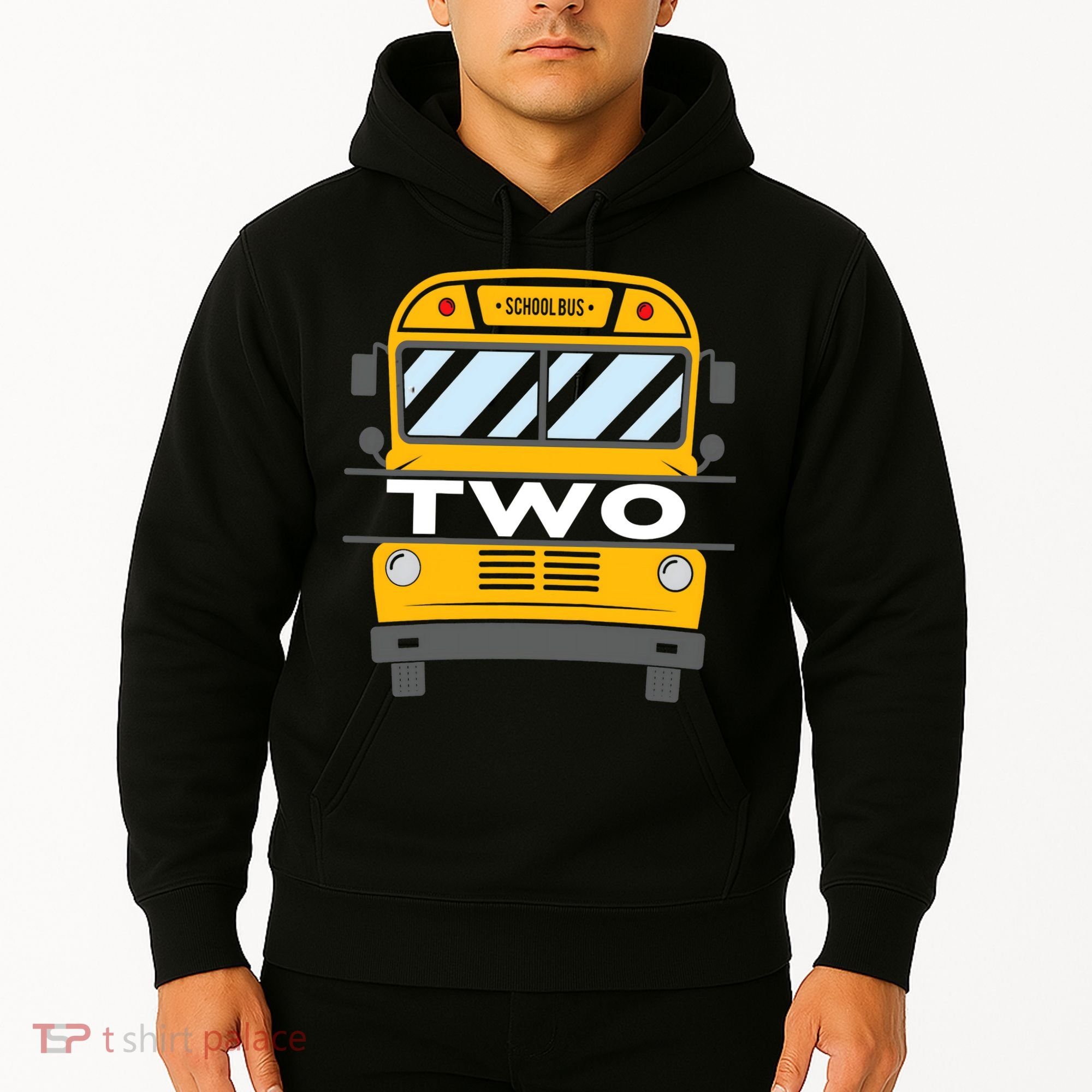2nd Birthday School Bus theme party Hoodie