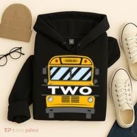 2nd Birthday School Bus theme party Hoodie thumb 4