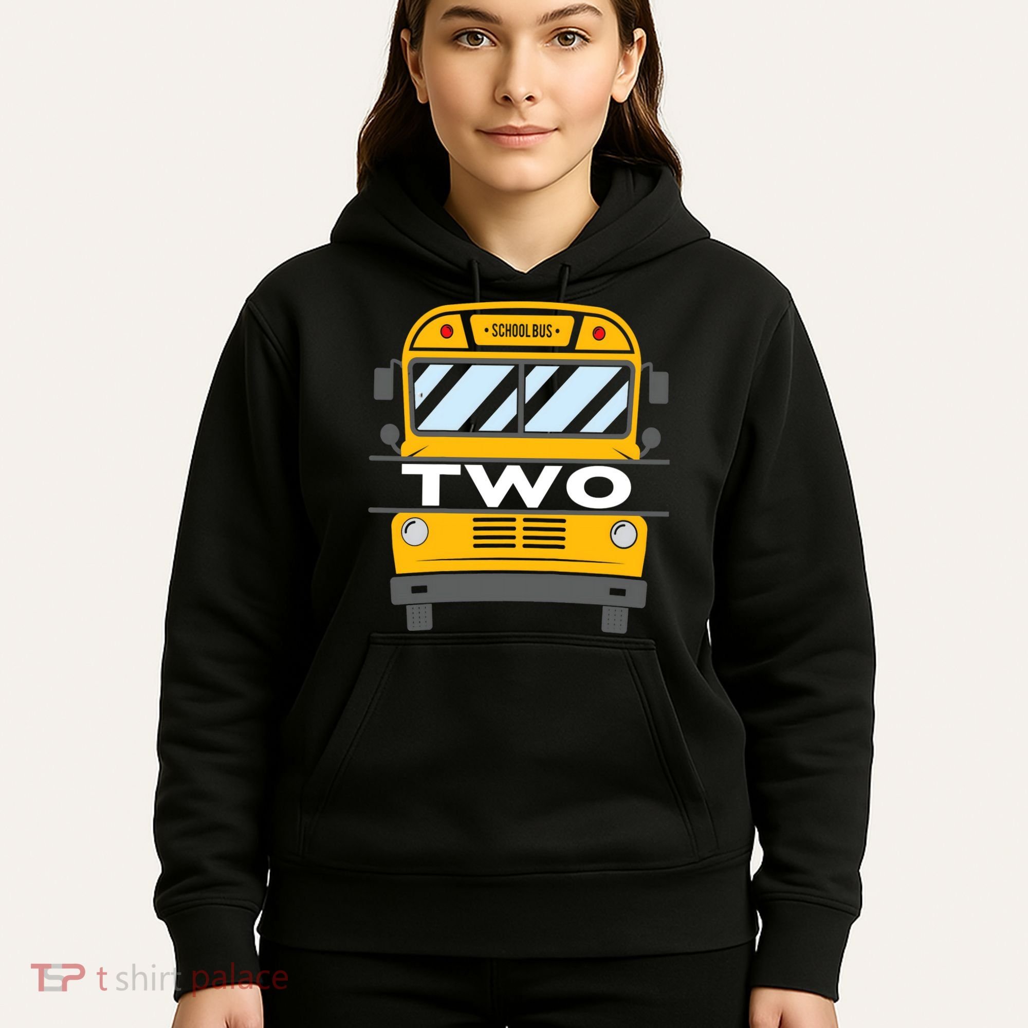 2nd Birthday School Bus theme party Hoodie