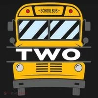 2nd Birthday School Bus theme party T-Shirt thumb 7