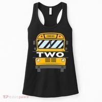 2nd Birthday School Bus theme party Women's Tank Top thumb 0