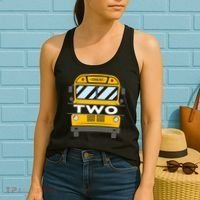 2nd Birthday School Bus theme party Women's Tank Top thumb 2