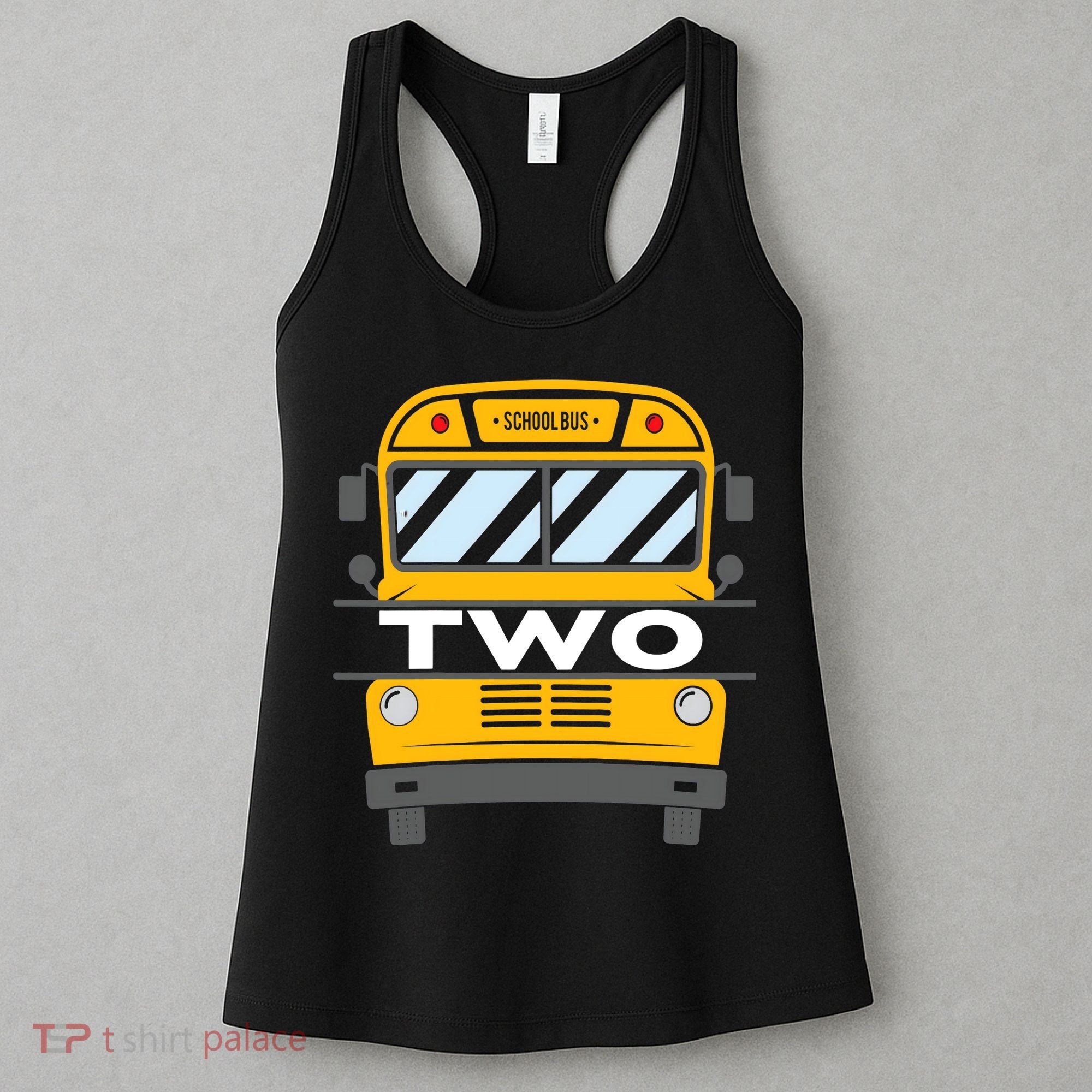 2nd Birthday School Bus theme party Women's Tank Top