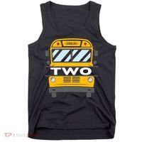 2nd Birthday School Bus theme party Tank Top thumb 0