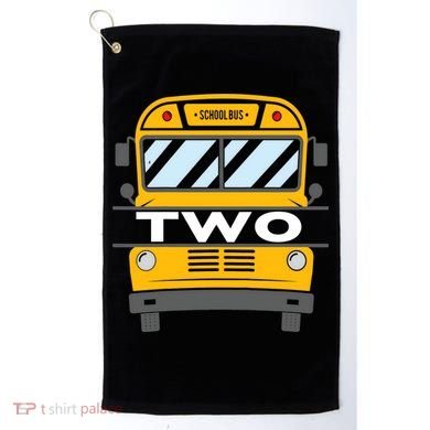 2nd Birthday School Bus theme party Golf Towel