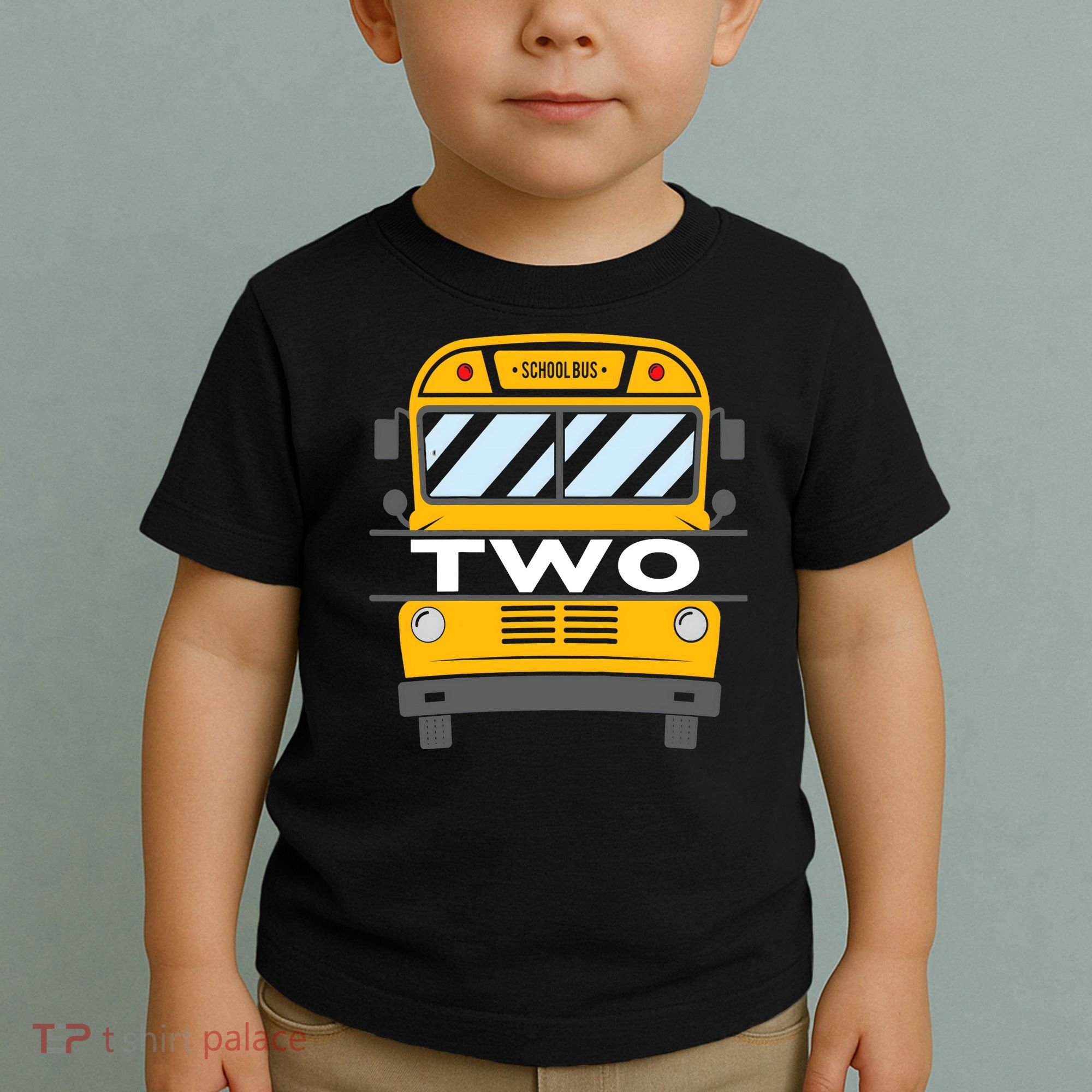 2nd Birthday School Bus theme party Toddler T-Shirt
