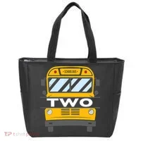 2nd Birthday School Bus theme party Tote Bag thumb 0