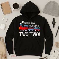 2nd Birthday Train Chugga Chugga Two Two Hoodie thumb 3