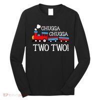 2nd Birthday Train Chugga Chugga Two Two Long Sleeve Shirt thumb 0