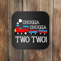 2nd Birthday Train Chugga Chugga Two Two Coaster thumb 0