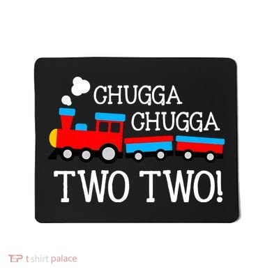 2nd Birthday Train Chugga Chugga Two Two Mousepad
