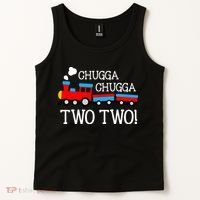 2nd Birthday Train Chugga Chugga Two Two Tank Top thumb 2