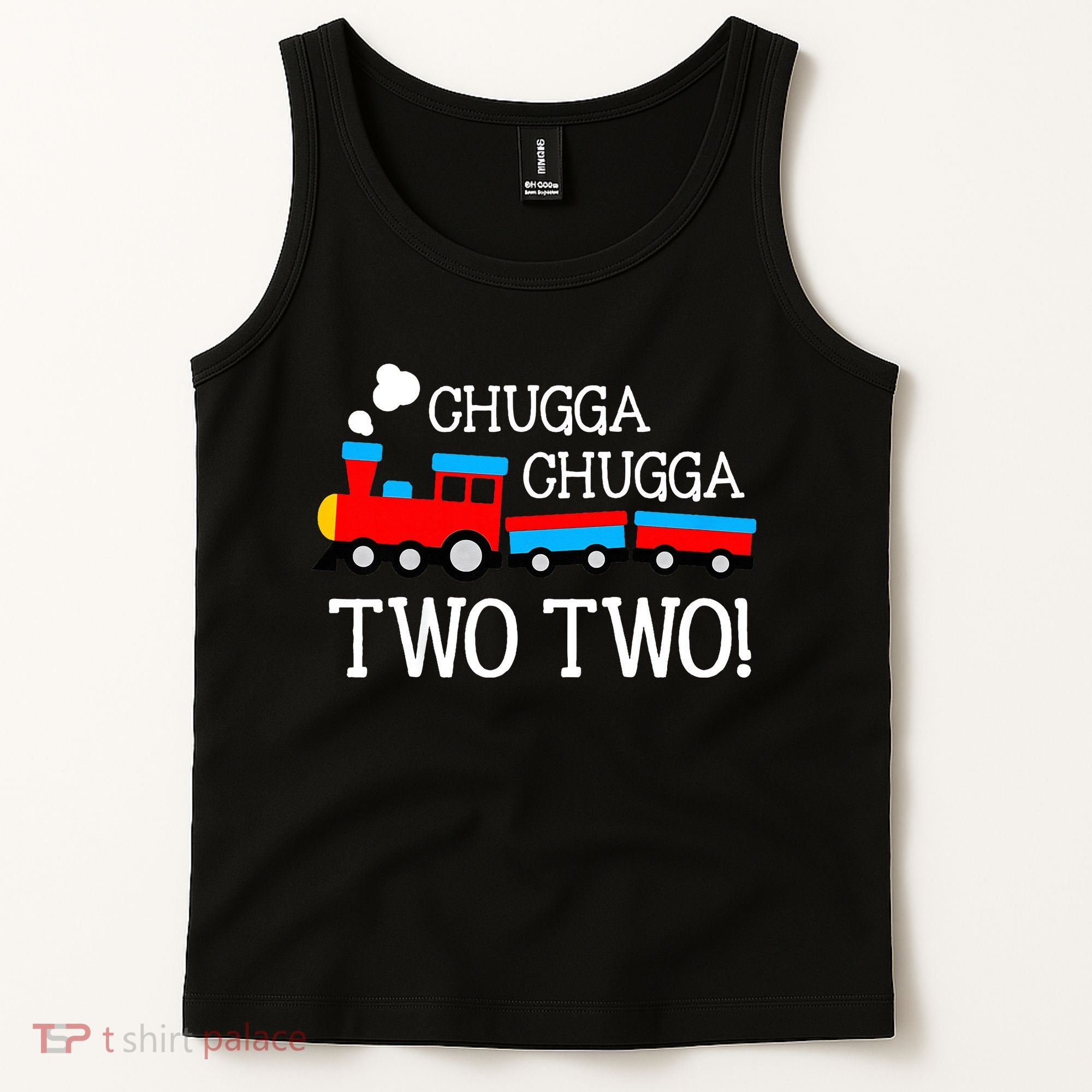 2nd Birthday Train Chugga Chugga Two Two Tank Top