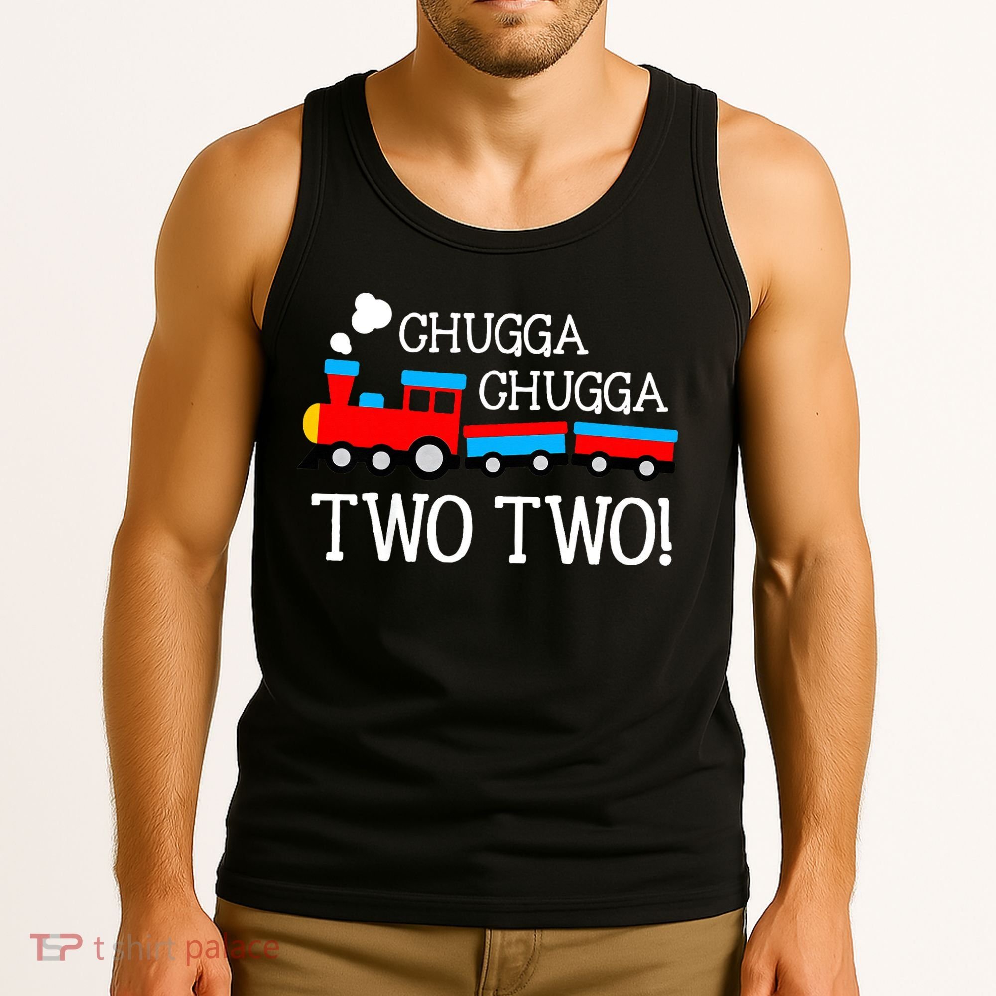 2nd Birthday Train Chugga Chugga Two Two Tank Top