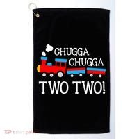 2nd Birthday Train Chugga Chugga Two Two Golf Towel thumb 0