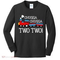2nd Birthday Train Chugga Chugga Two Two Kids Long Sleeve Shirt thumb 0