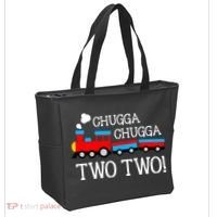 2nd Birthday Train Chugga Chugga Two Two Tote Bag thumb 2