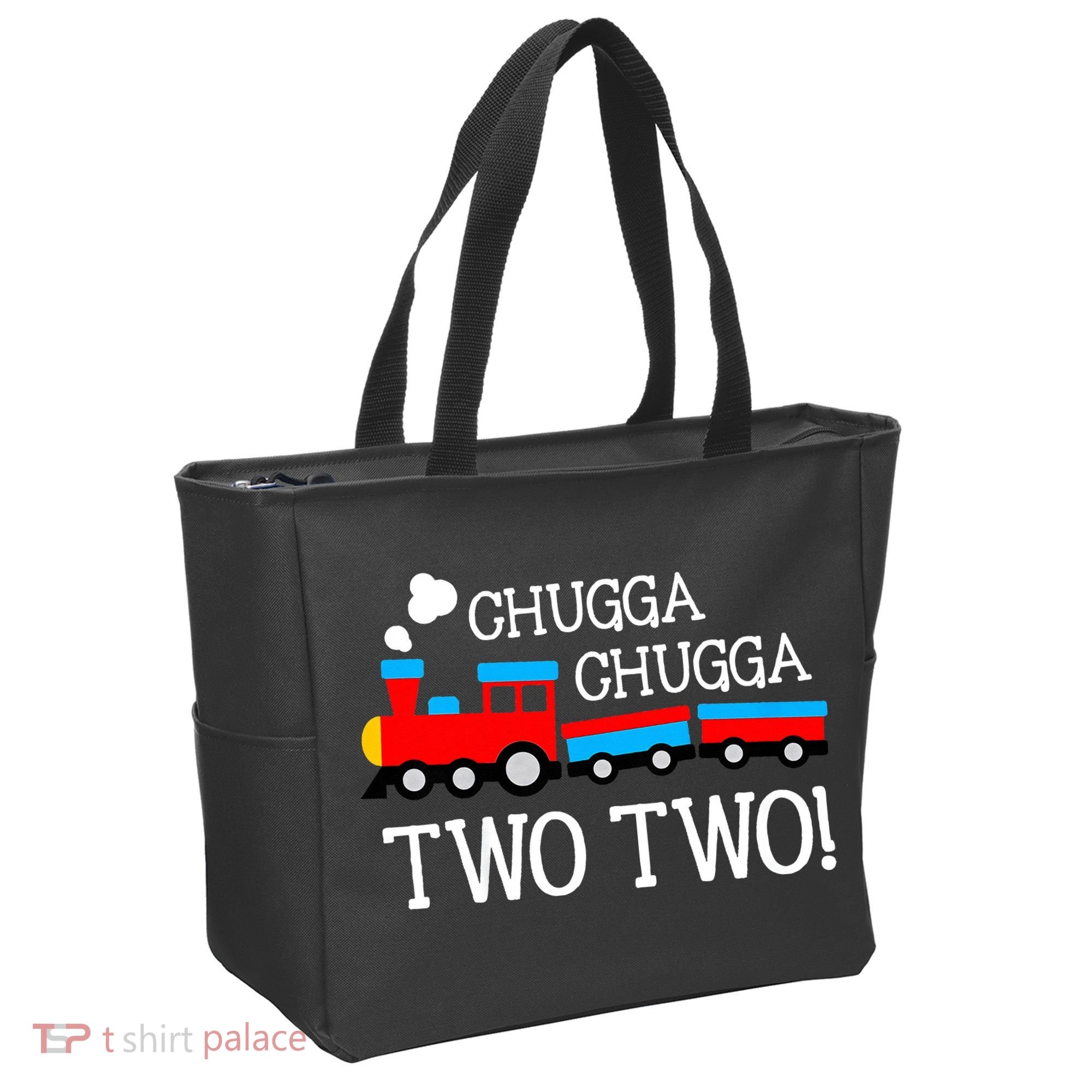 2nd Birthday Train Chugga Chugga Two Two Tote Bag