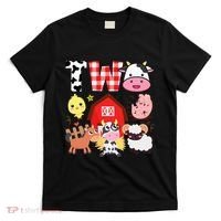 2nd Birthday Two Year Old Farm Theme Animals Birthday Party T-Shirt thumb 0