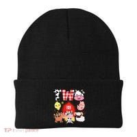 2nd Birthday Two Year Old Farm Theme Animals Birthday Party Beanie thumb 0