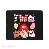 2nd Birthday Two Year Old Farm Theme Animals Birthday Party Mousepad thumb 0