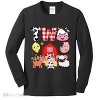 2nd Birthday Two Year Old Farm Theme Animals Birthday Party Kids Long Sleeve Shirt thumb 0