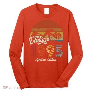 28th Birthday Vintage Limited Edition 1995 Long Sleeve Shirt