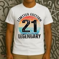 21st Birthday Vintage Legendary Bday Limited Edition T-Shirt thumb 3