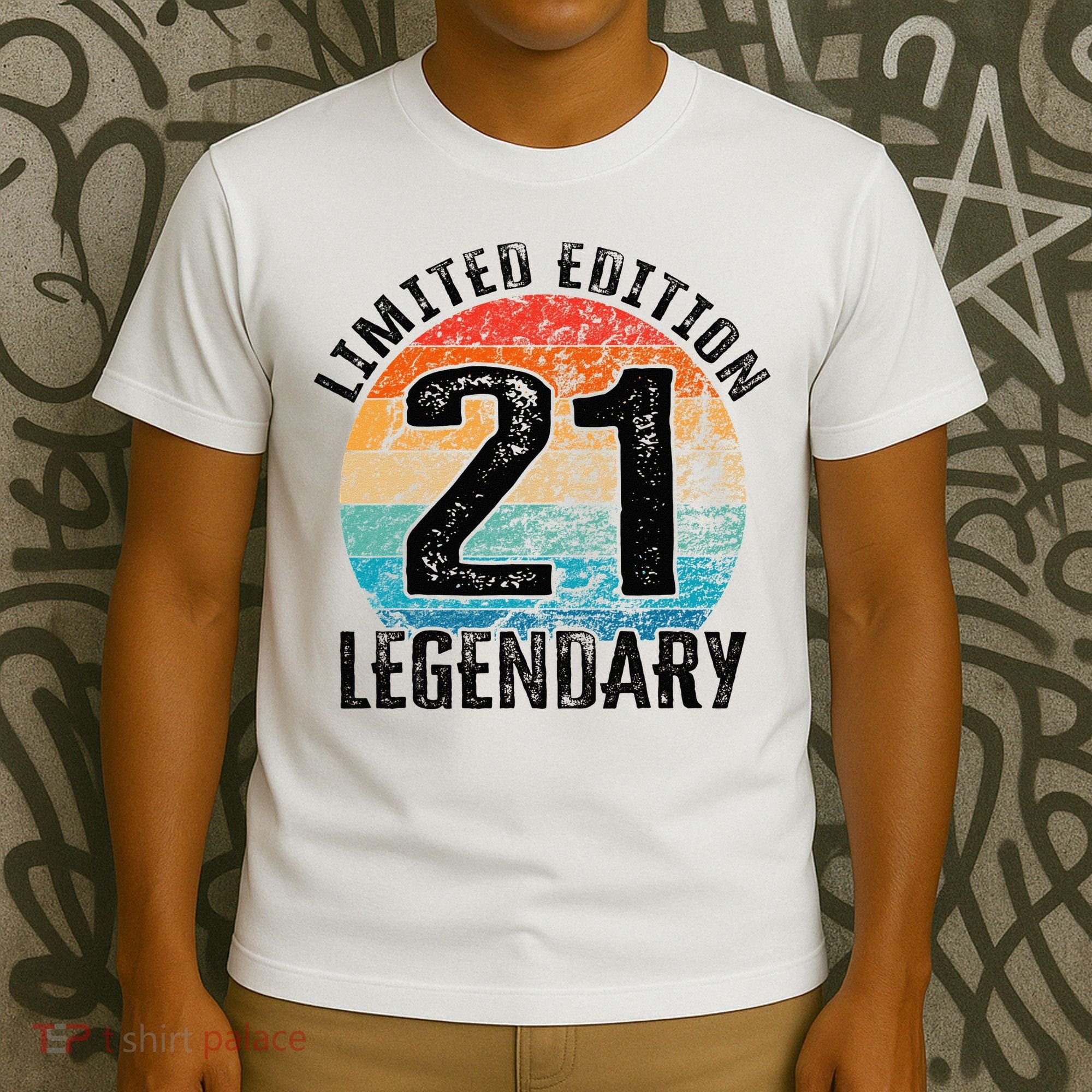 21st Birthday Vintage Legendary Bday Limited Edition T-Shirt