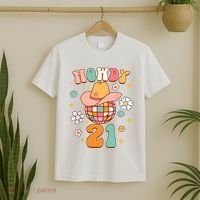 21st Birthday Western Life Howdy 21 Wild West Country Life T-Shirt thumb 2