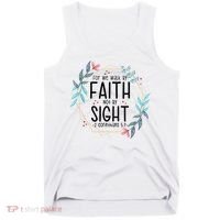 2 Corinthians 5:7 For We Walk By Faith Not By Sight Tank Top thumb 0
