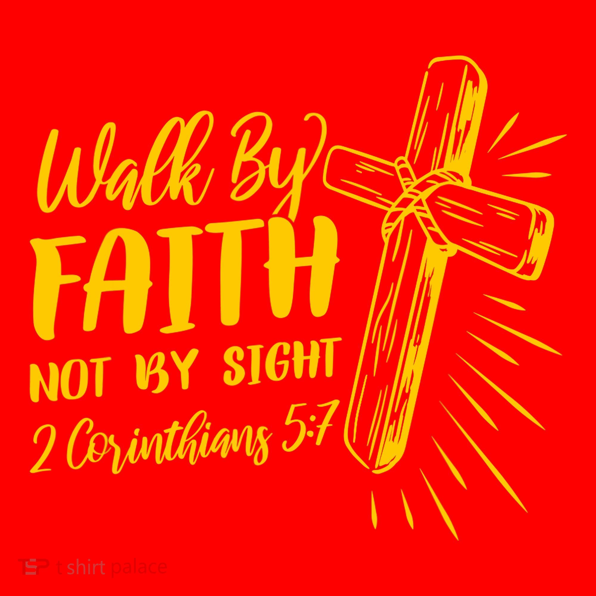 2 Corinthians 5:7 For We Walk By Faith Not By Sight Santa Hat