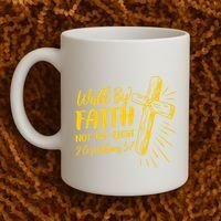 2 Corinthians 5:7 For We Walk By Faith Not By Sight Coffee Mug thumb 2