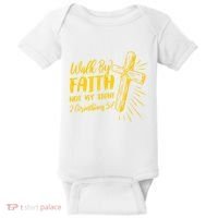 2 Corinthians 5:7 For We Walk By Faith Not By Sight Baby Bodysuit thumb 0