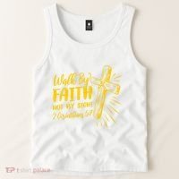 2 Corinthians 5:7 For We Walk By Faith Not By Sight Tank Top thumb 2